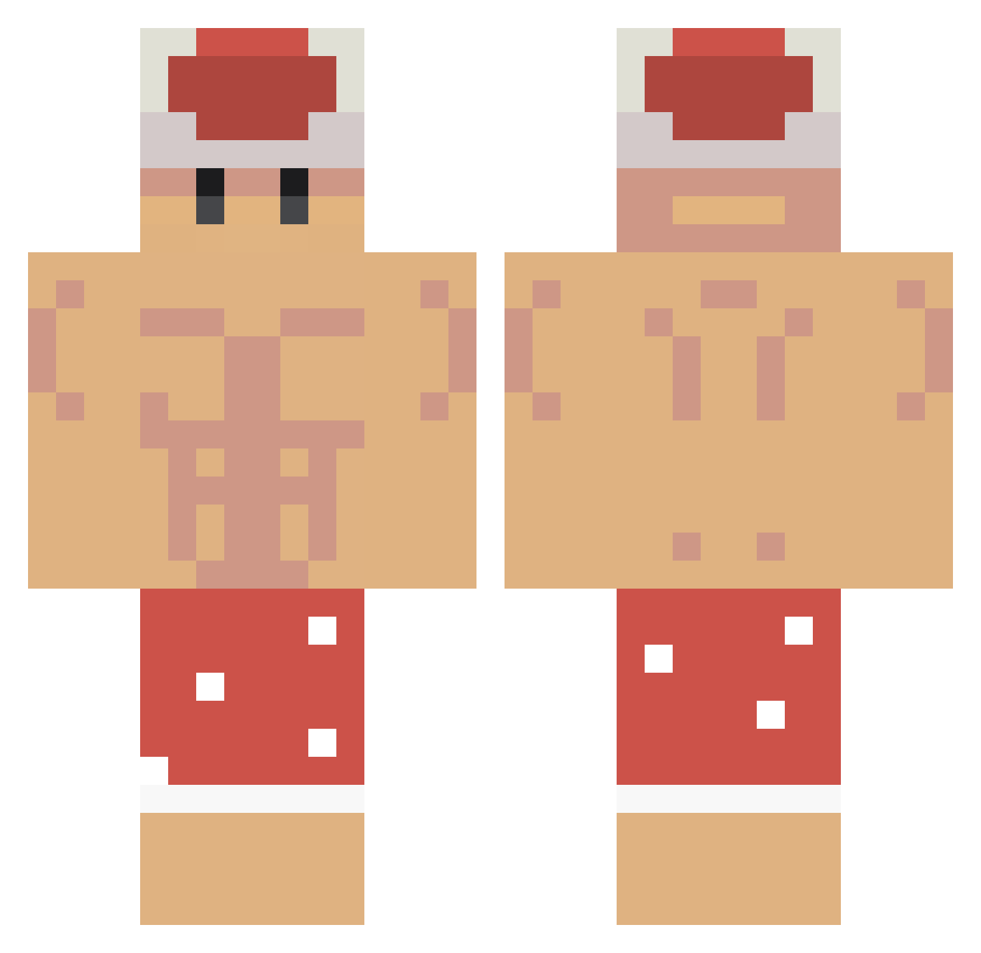 coolrocks1337 Minecraft skin, front and back view