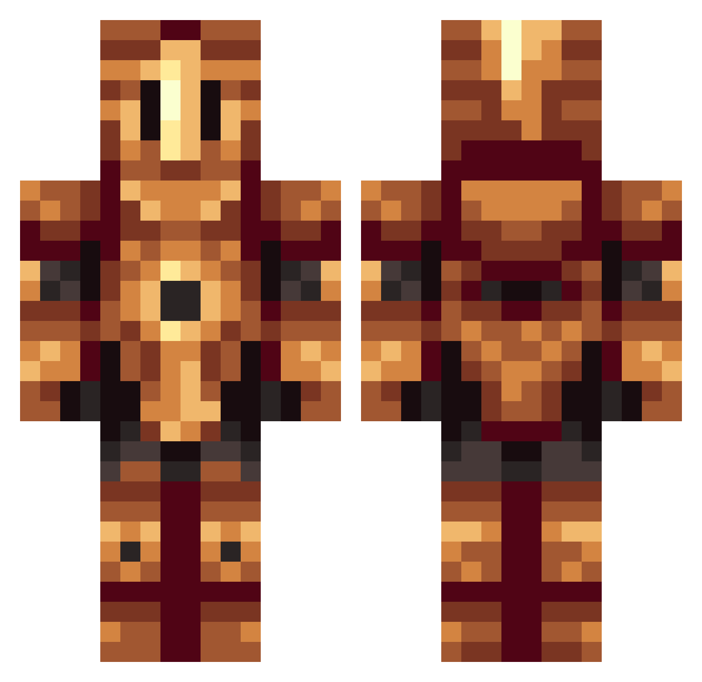 brenojsf Minecraft skin, front and back view