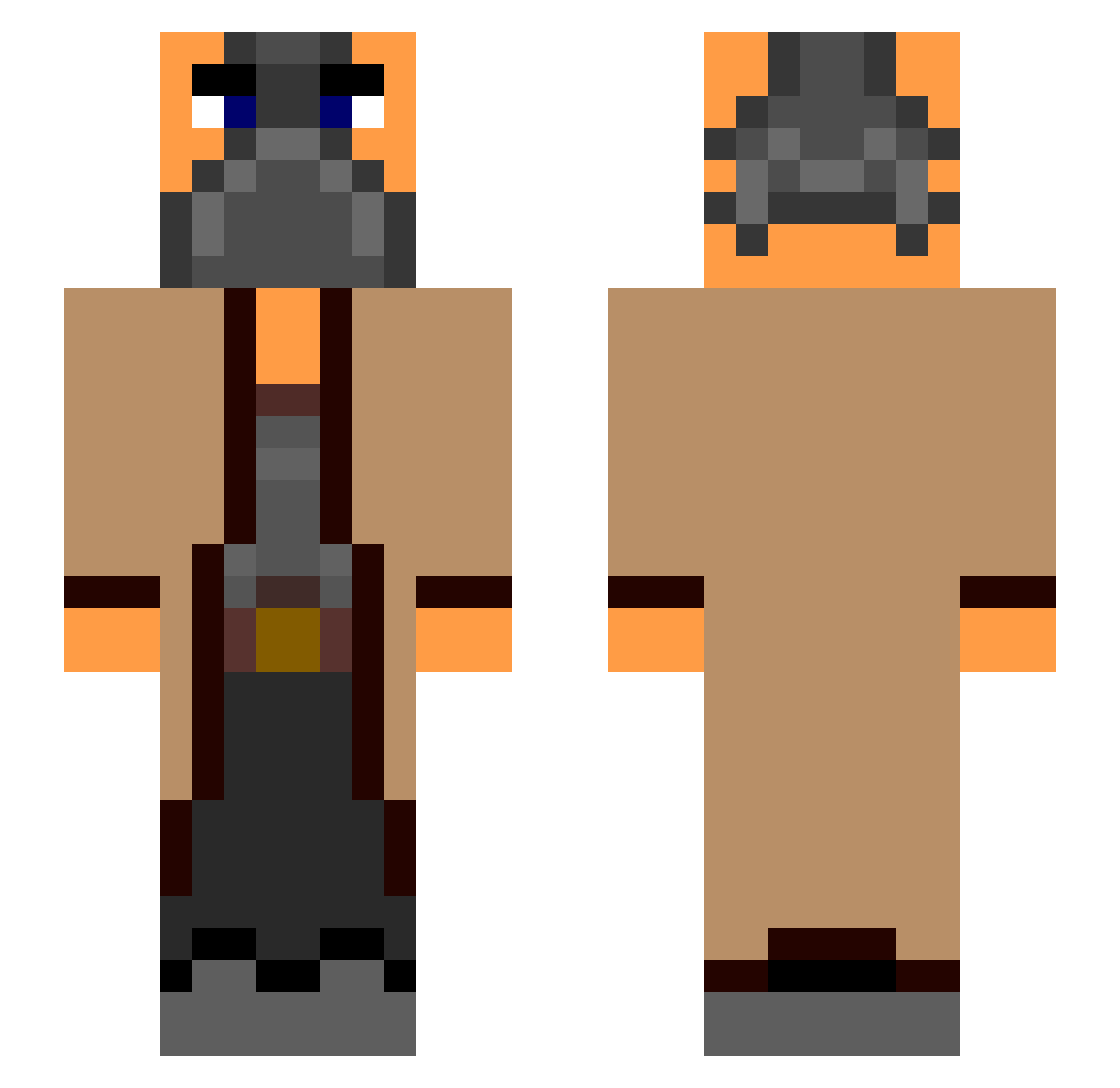 felipe101_ Minecraft skin, front and back view