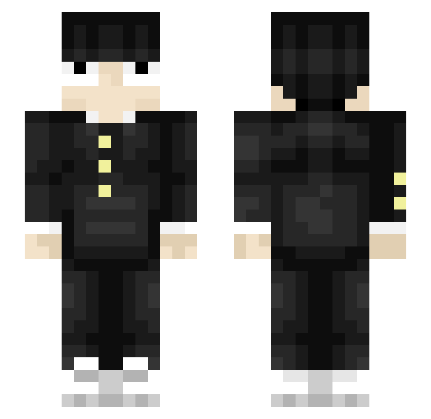 Gobleenop Minecraft skin, front and back view