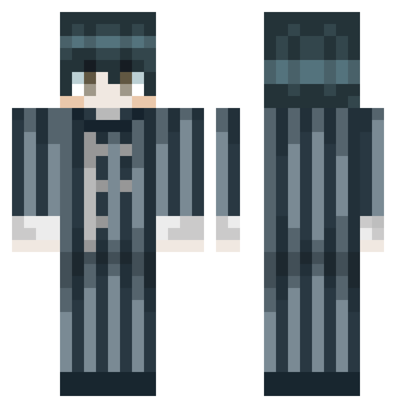srinu005 Minecraft skin, front and back view