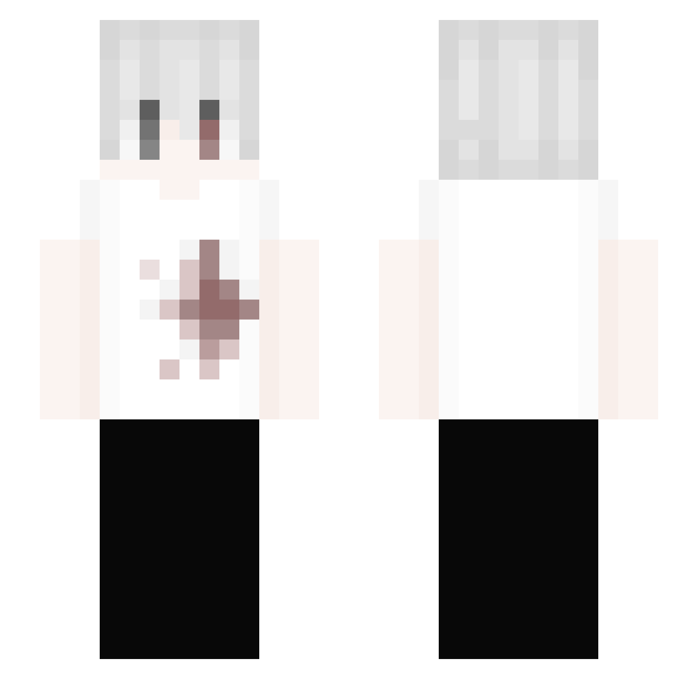 joyaku Minecraft skin, front and back view