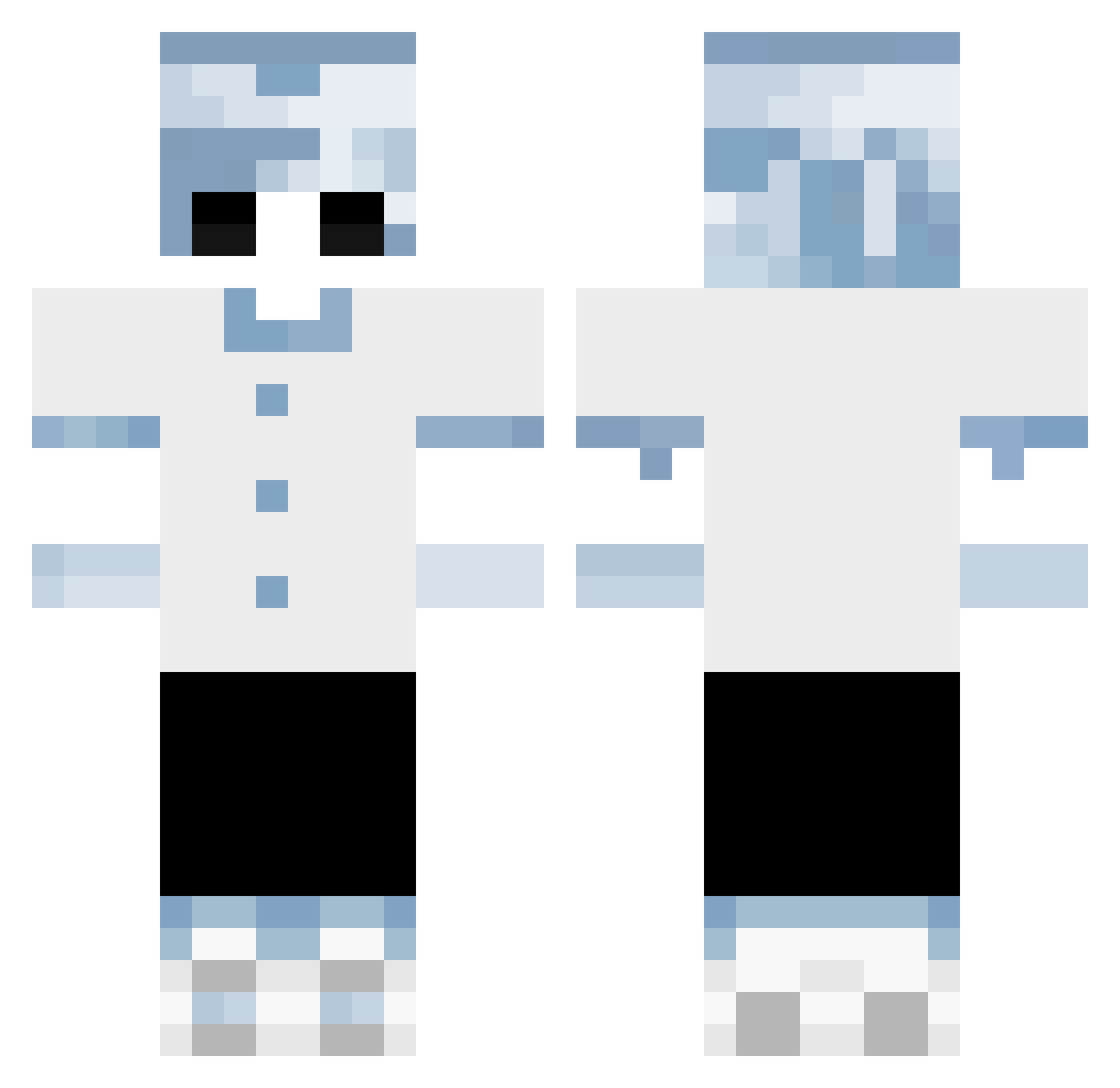 Sxn_666 Minecraft skin, front and back view