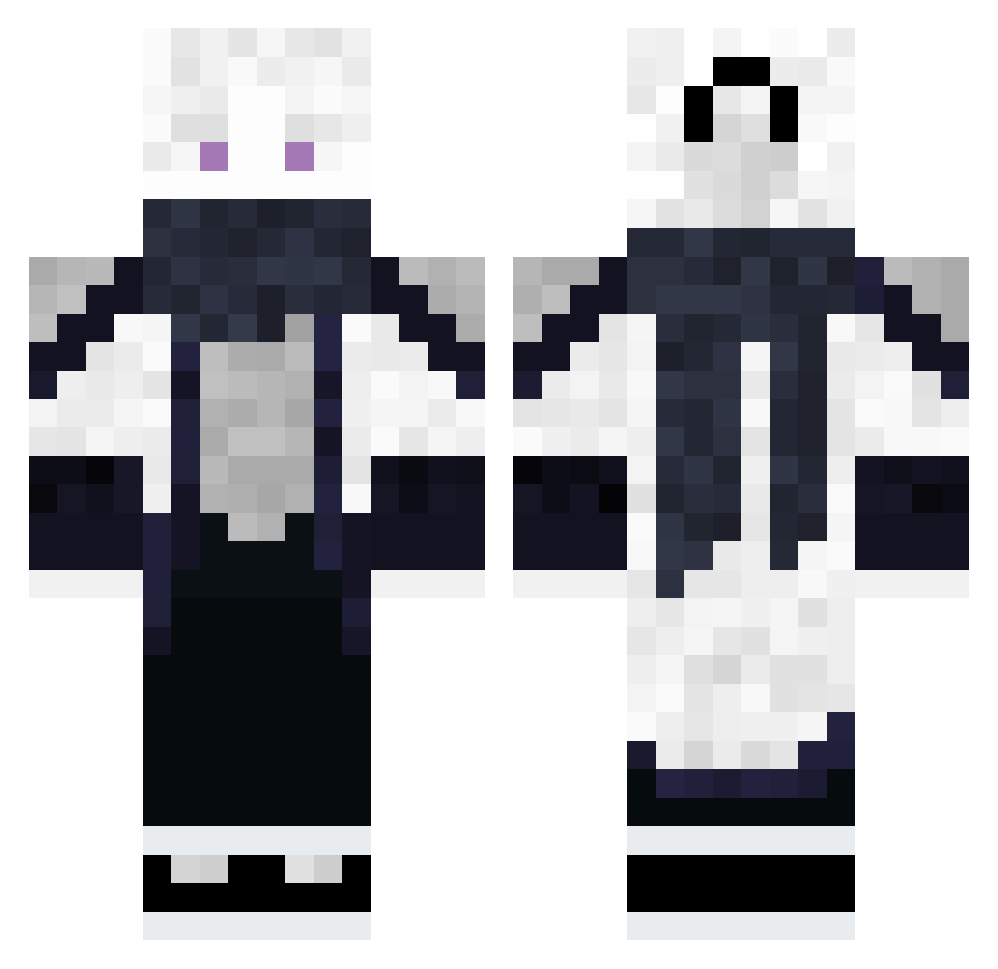 CYBER_Cookie01 Minecraft skin, front and back view