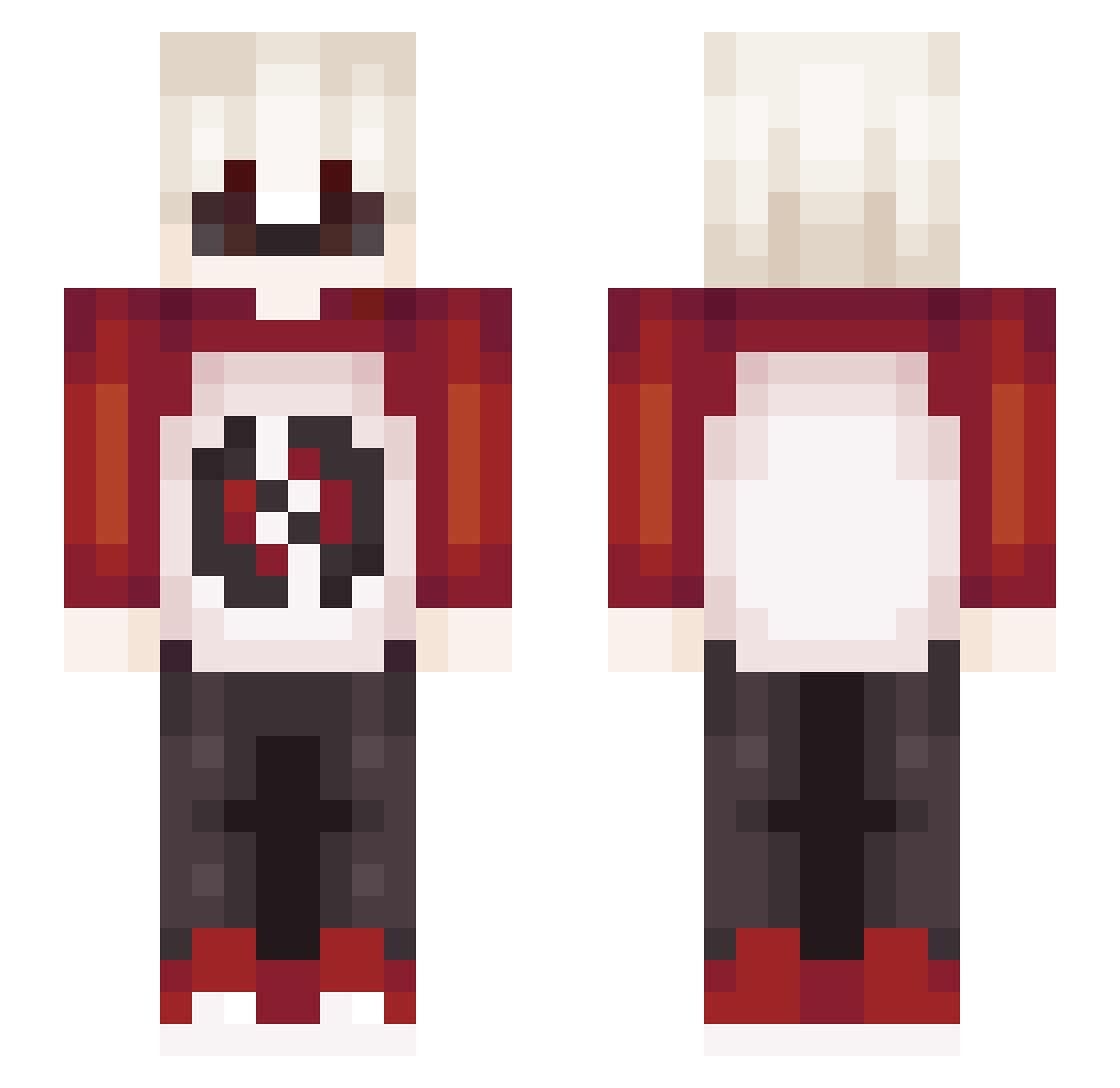 farawaysflowerz Minecraft skin, front and back view