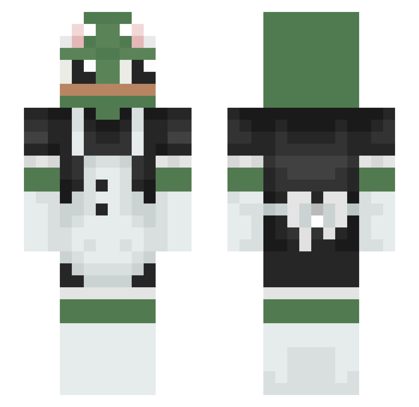 Janjago Minecraft skin, front and back view