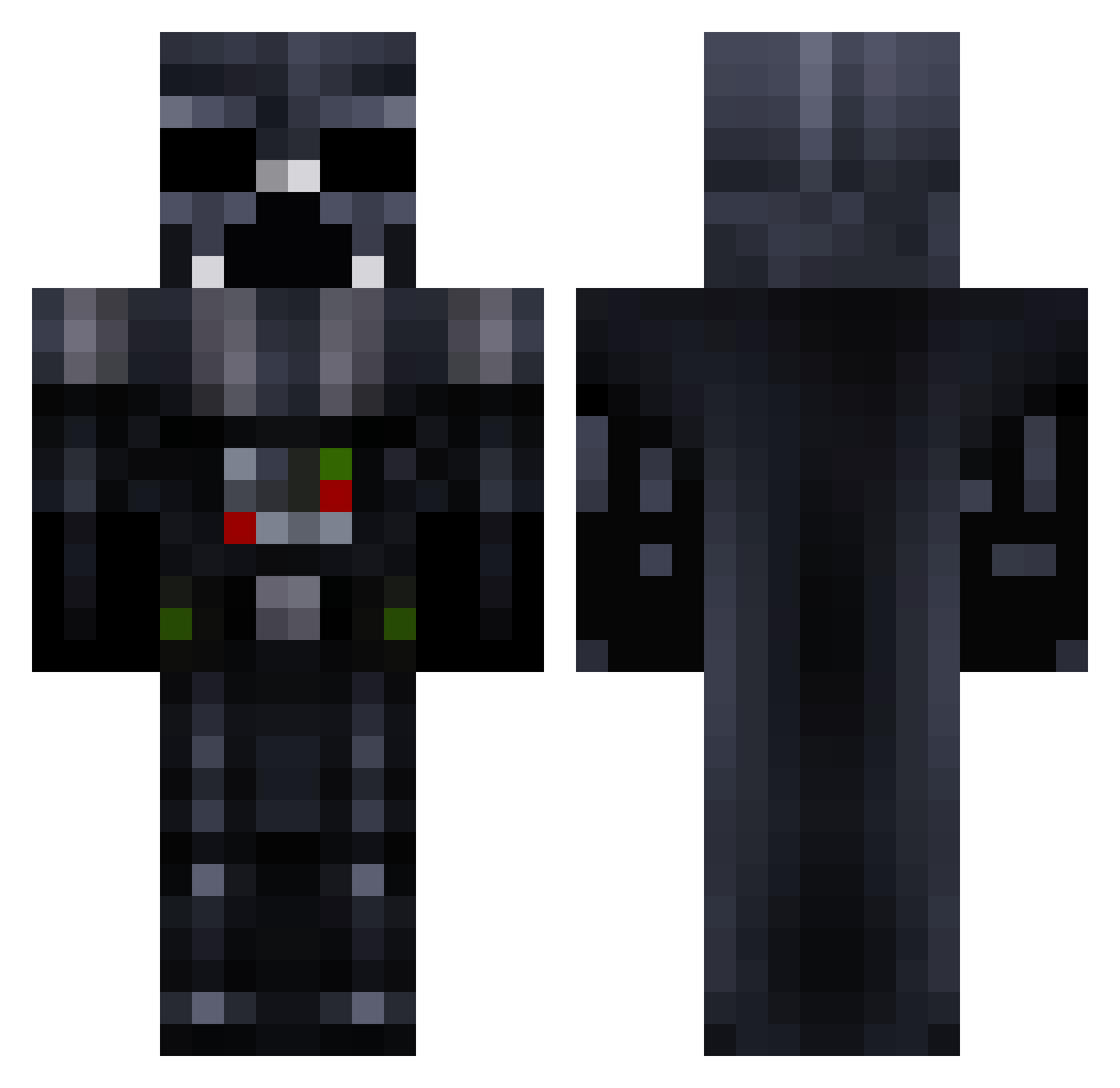 marchypoo Minecraft skin, front and back view