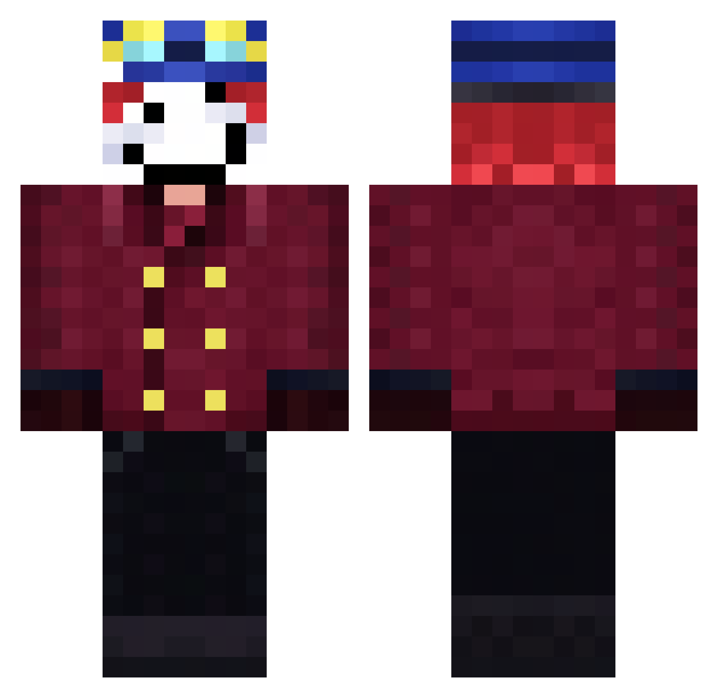 Spod3r_ Minecraft skin, front and back view