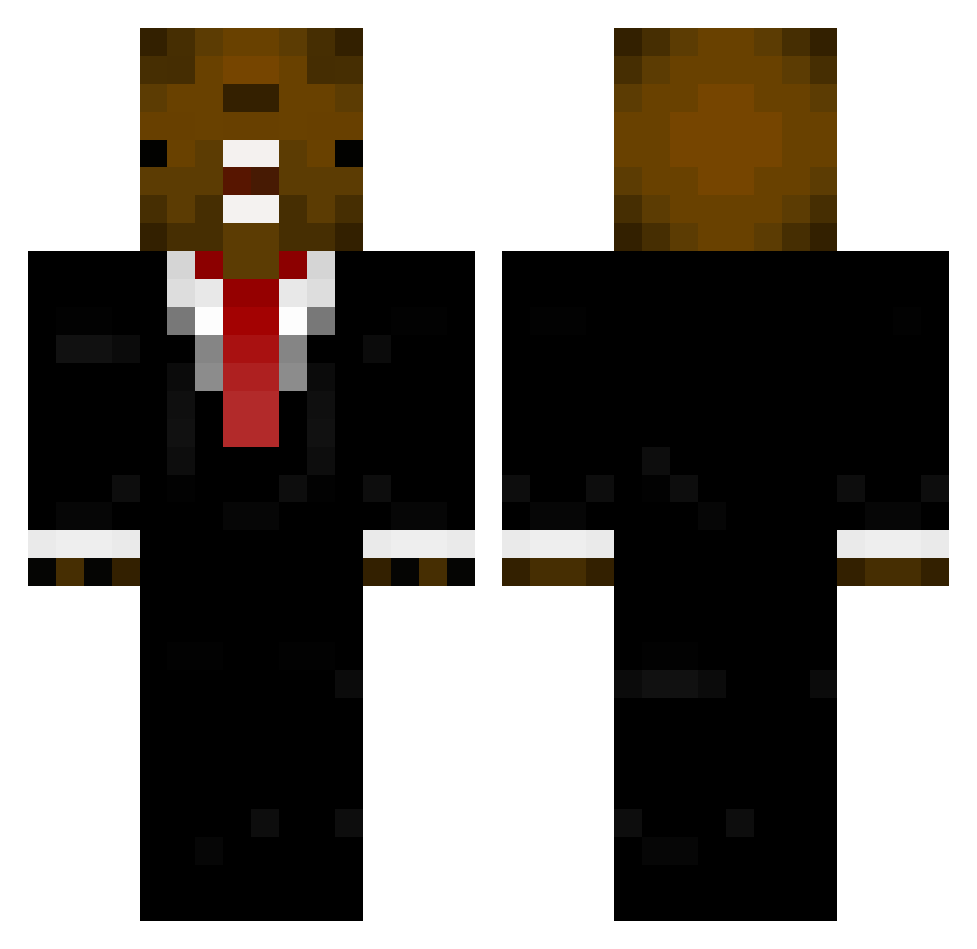 Nyaku_ Minecraft skin, front and back view