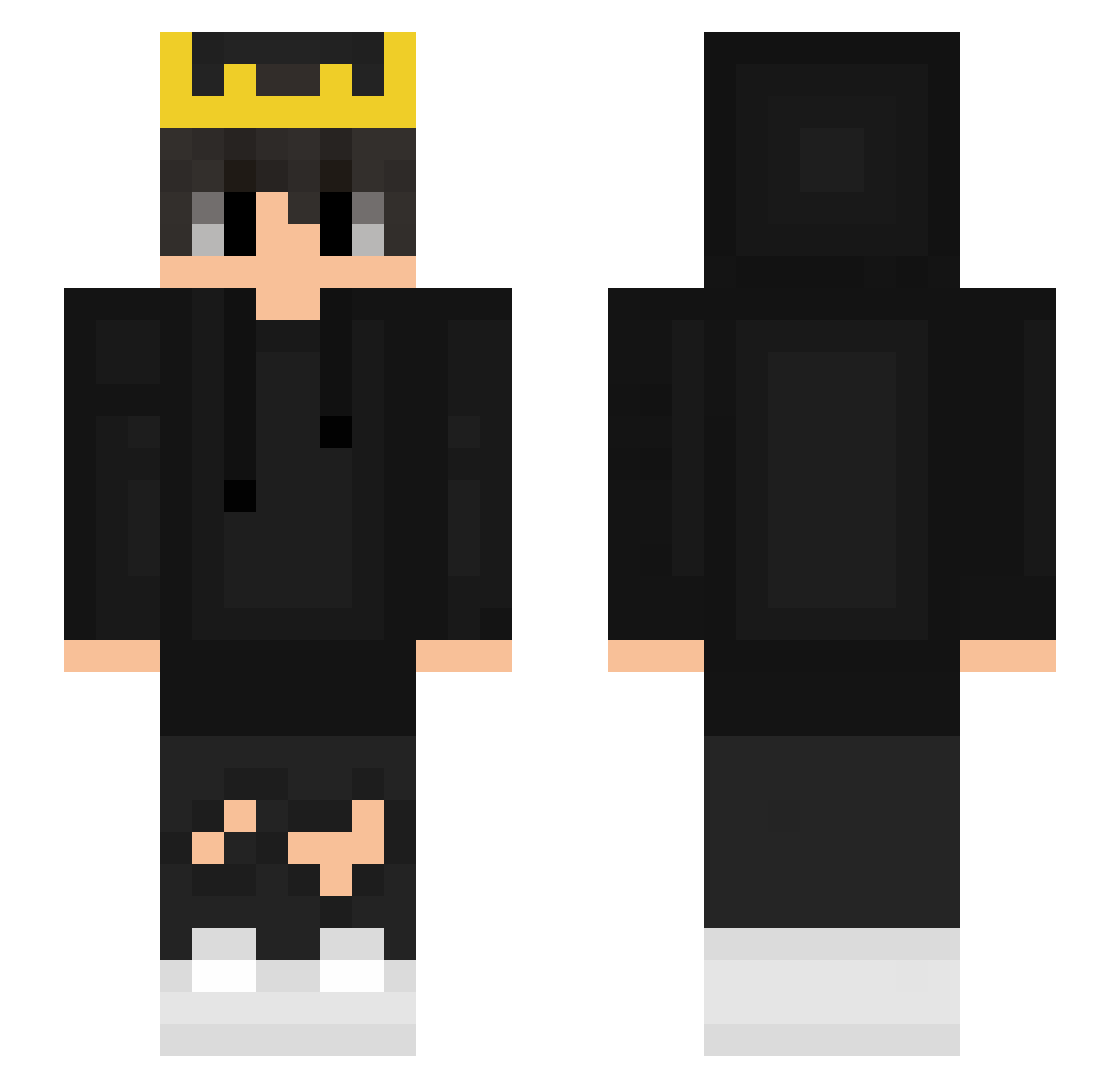 zXEaXz Minecraft skin, front and back view