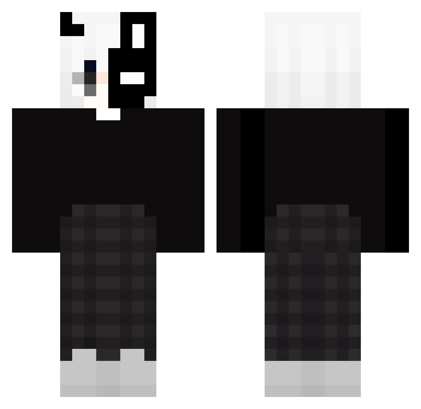 nocry_ Minecraft skin, front and back view