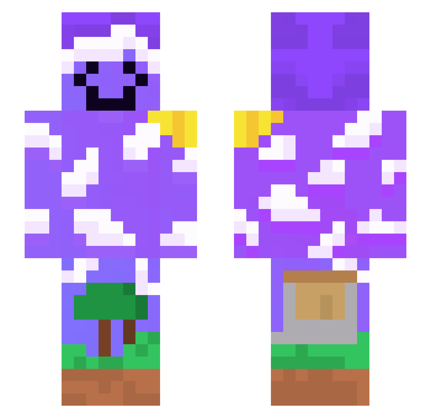 Decony_ Minecraft skin, front and back view