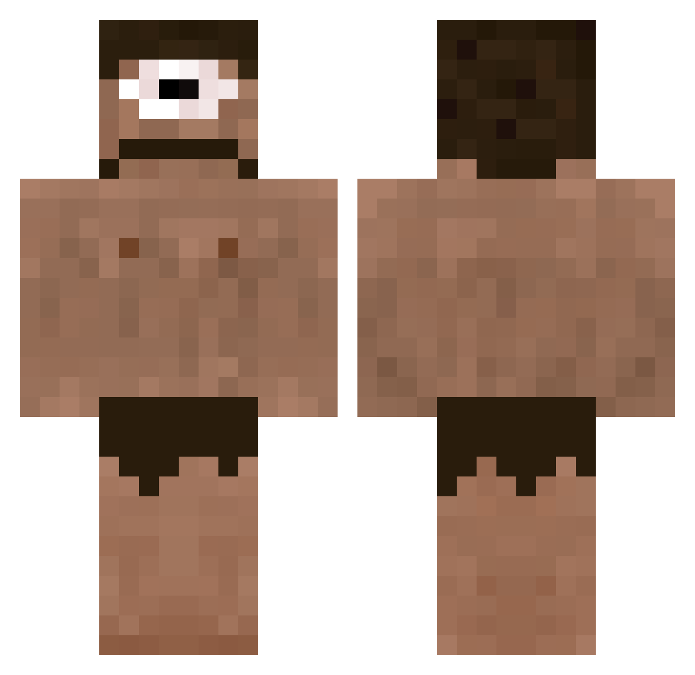 matzzvn Minecraft skin, front and back view