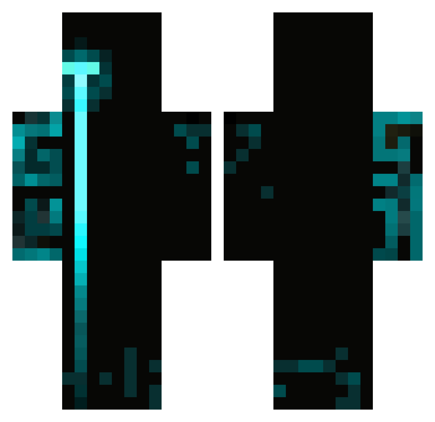 quentindmg Minecraft skin, front and back view