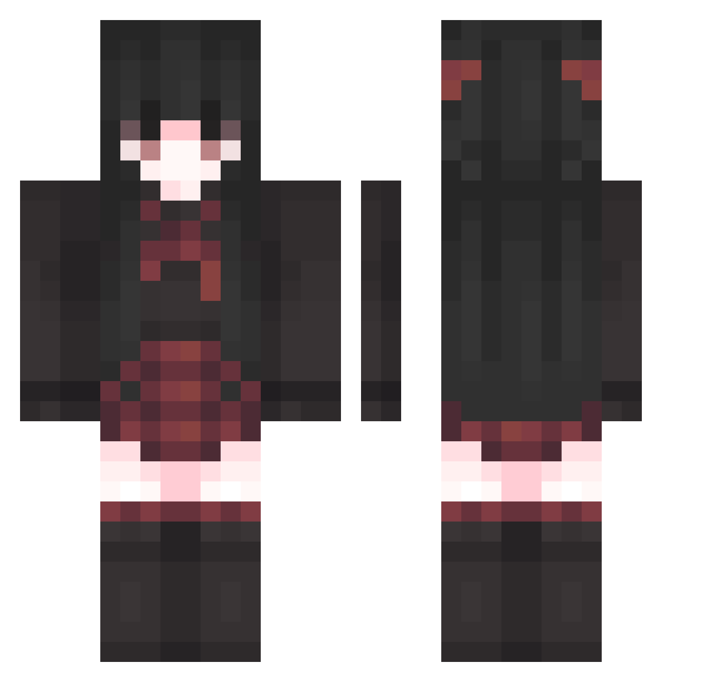 NewMarrow790561 Minecraft skin, front and back view