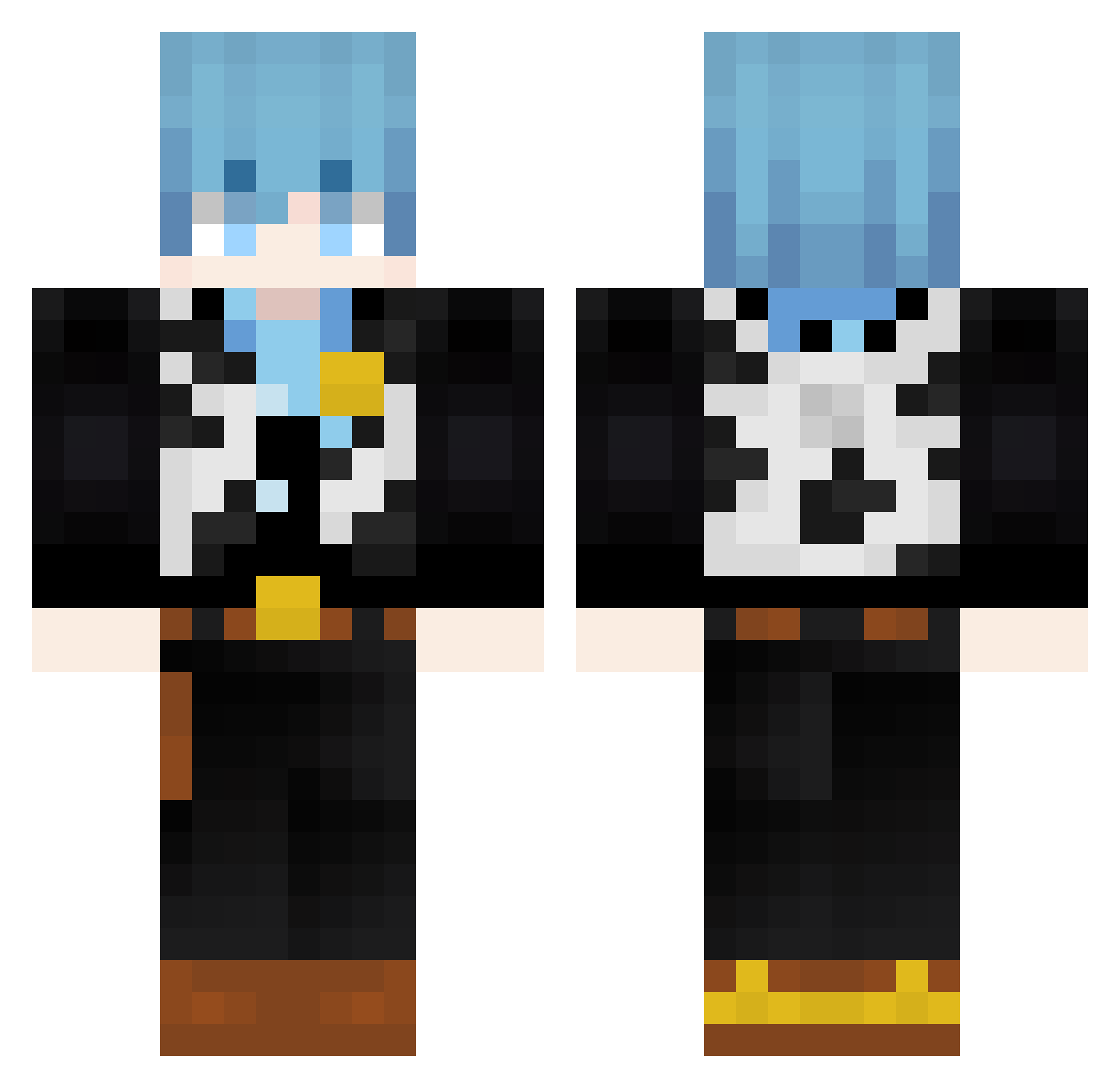 poxaaMurillo Minecraft skin, front and back view