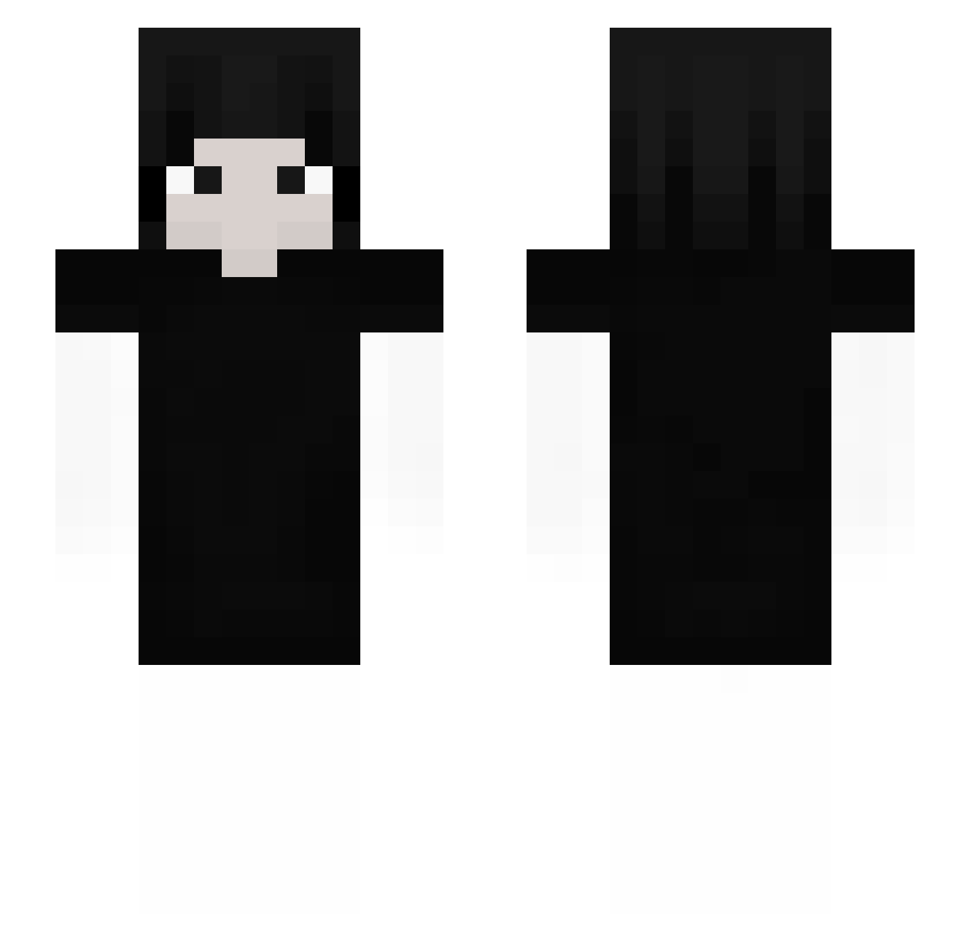 aqqqwwa Minecraft skin, front and back view