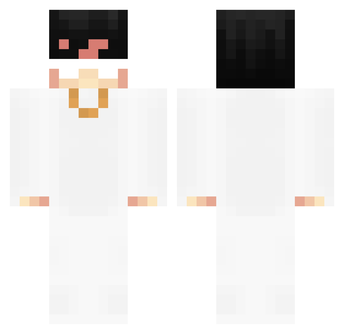 Melders Minecraft skin, front and back view