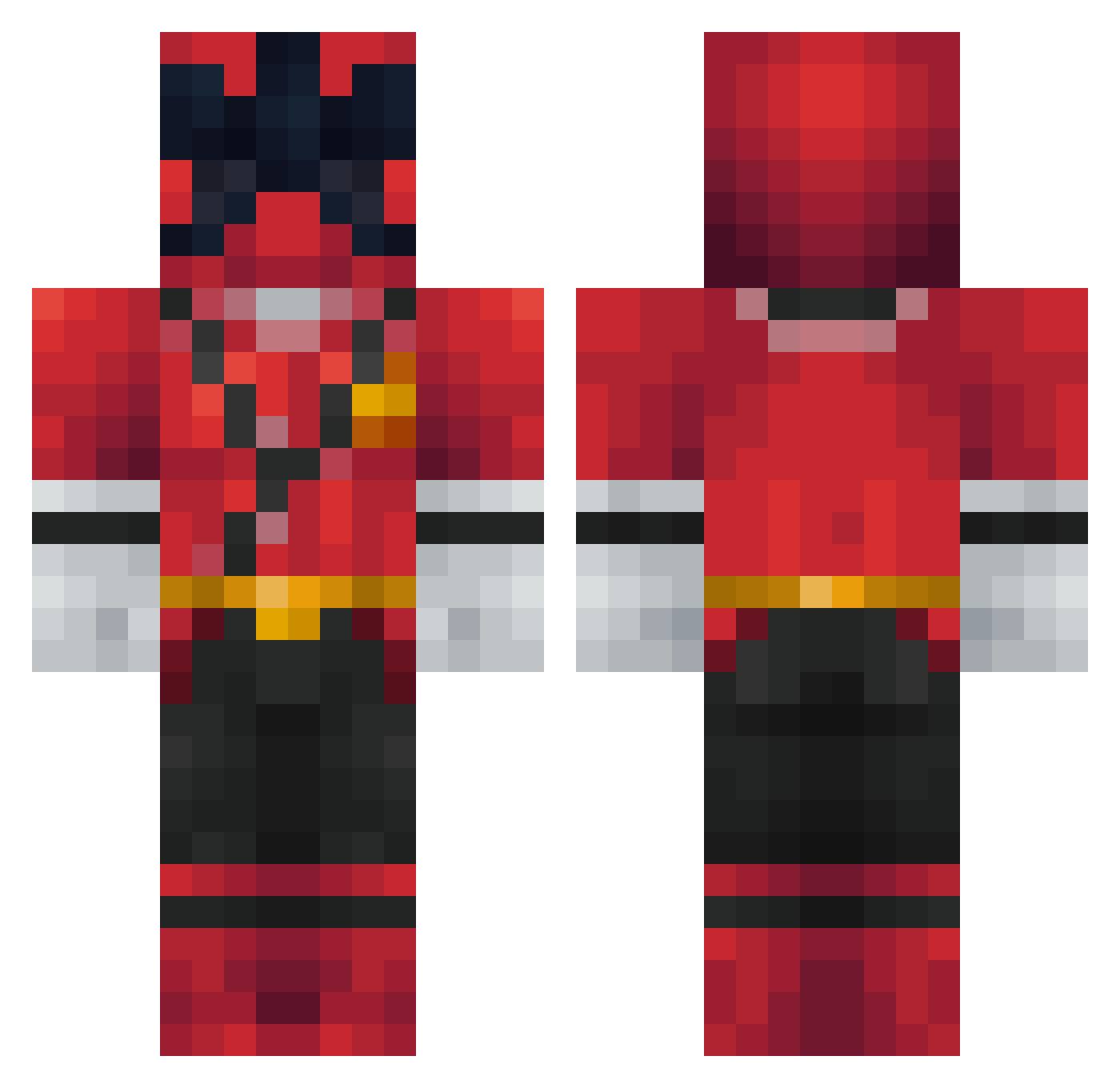 ZettaKL Minecraft skin, front and back view