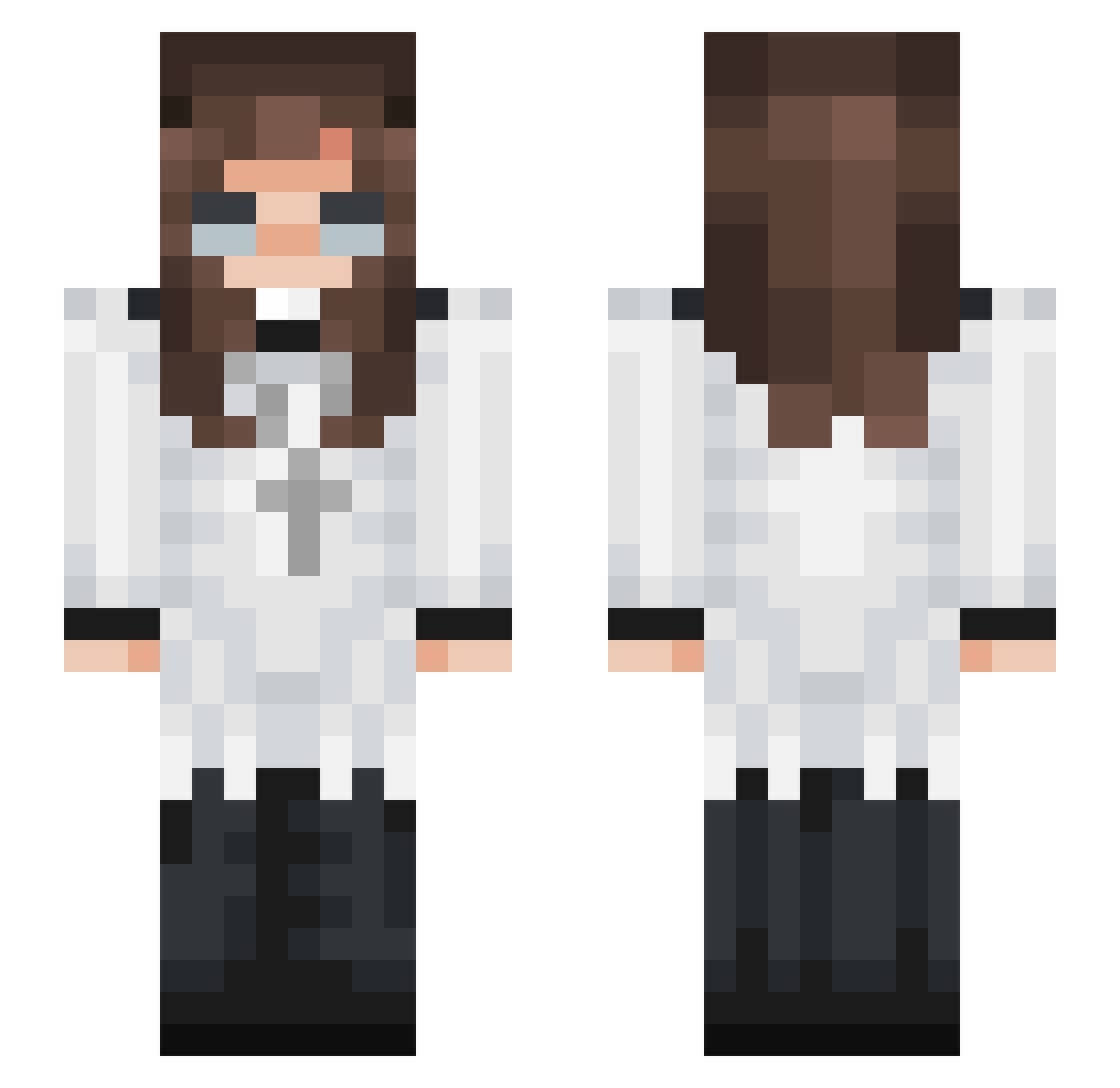 clemsywem Minecraft skin, front and back view