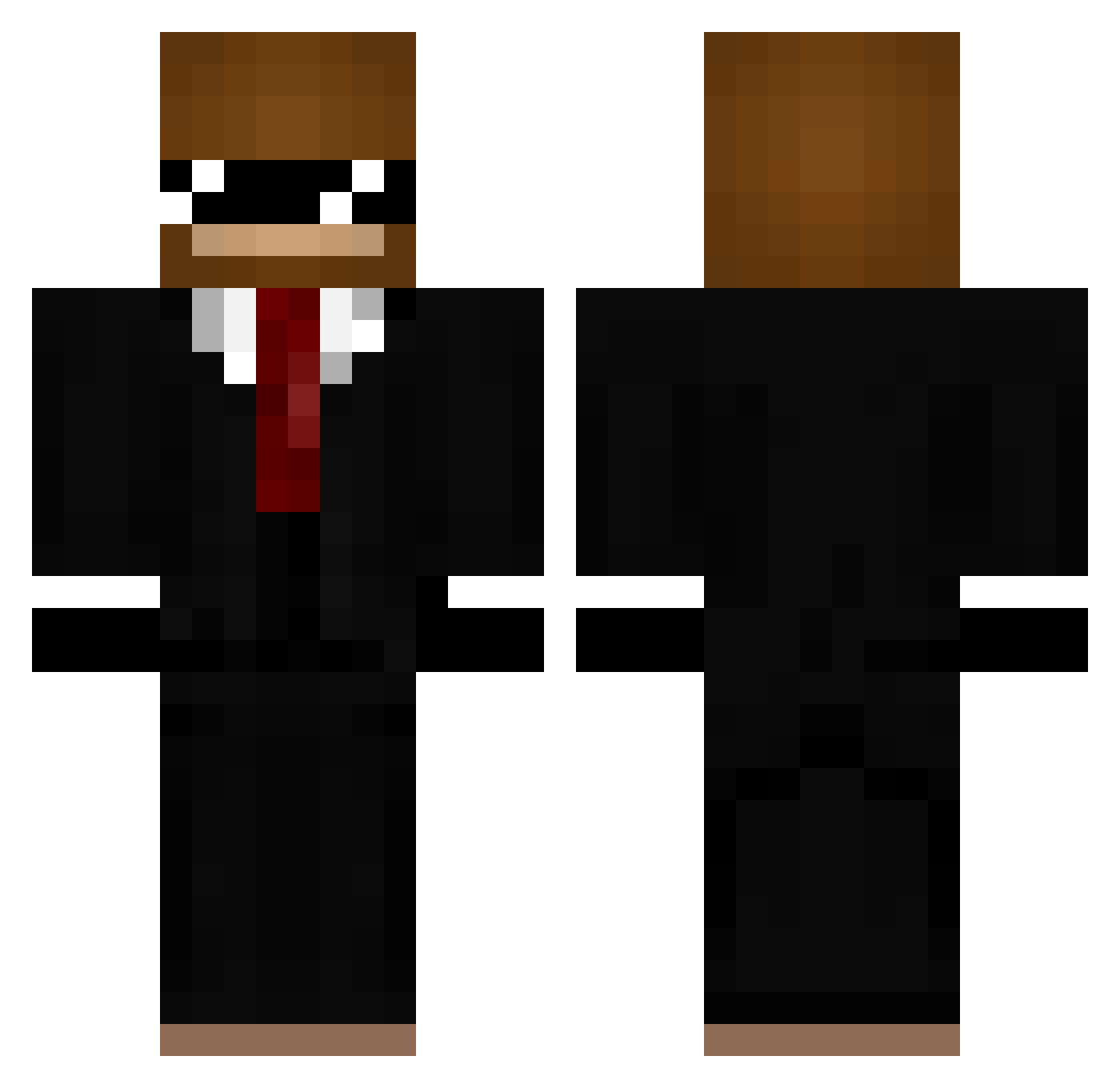 Edga123452 Minecraft skin, front and back view