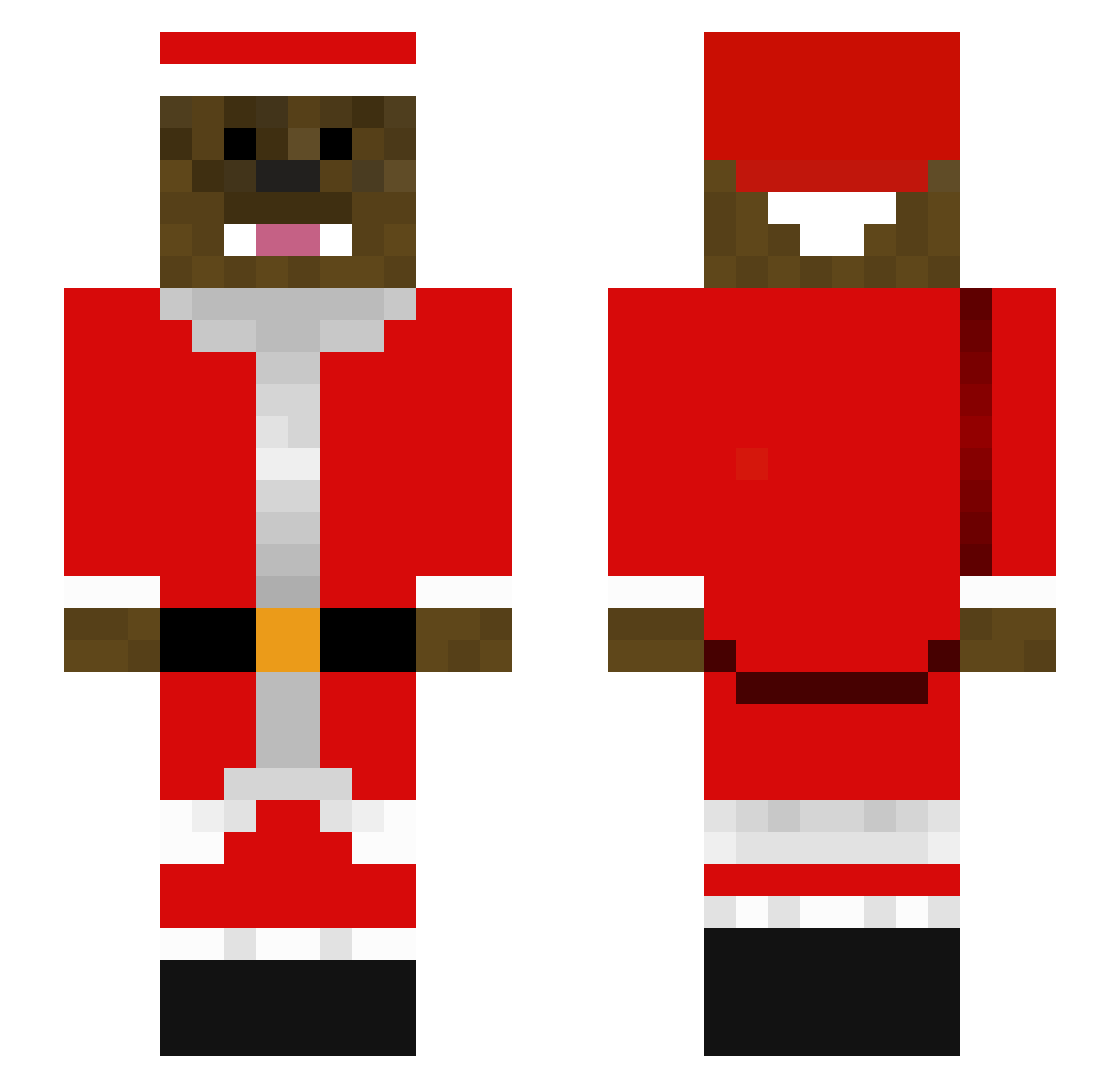 Afterboyn Minecraft skin, front and back view