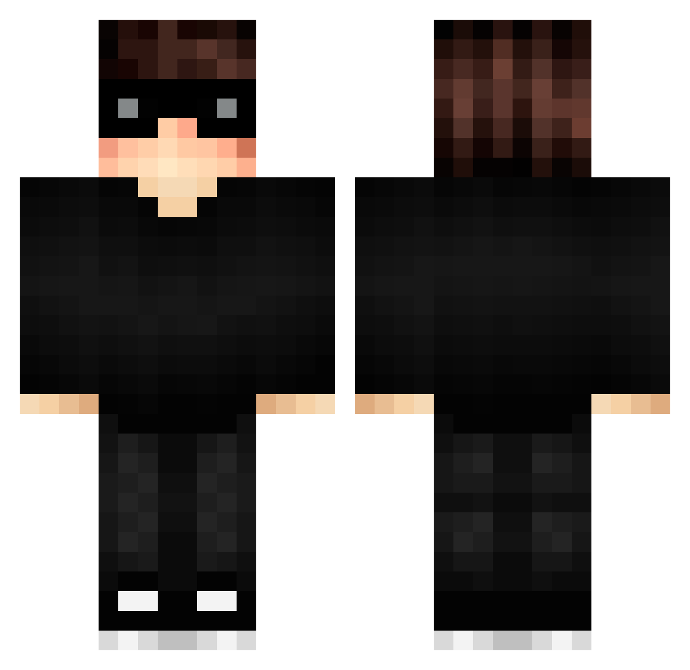Lamh Minecraft skin, front and back view