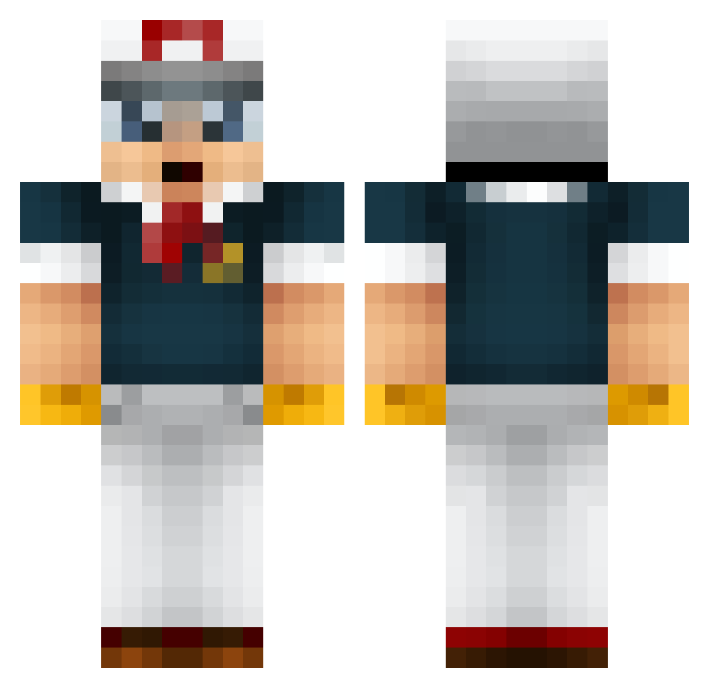 Imamonkey2_0 Minecraft skin, front and back view