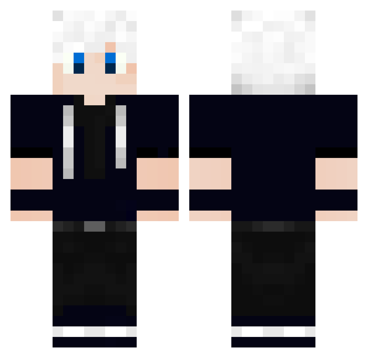 L4ZINN Minecraft skin, front and back view