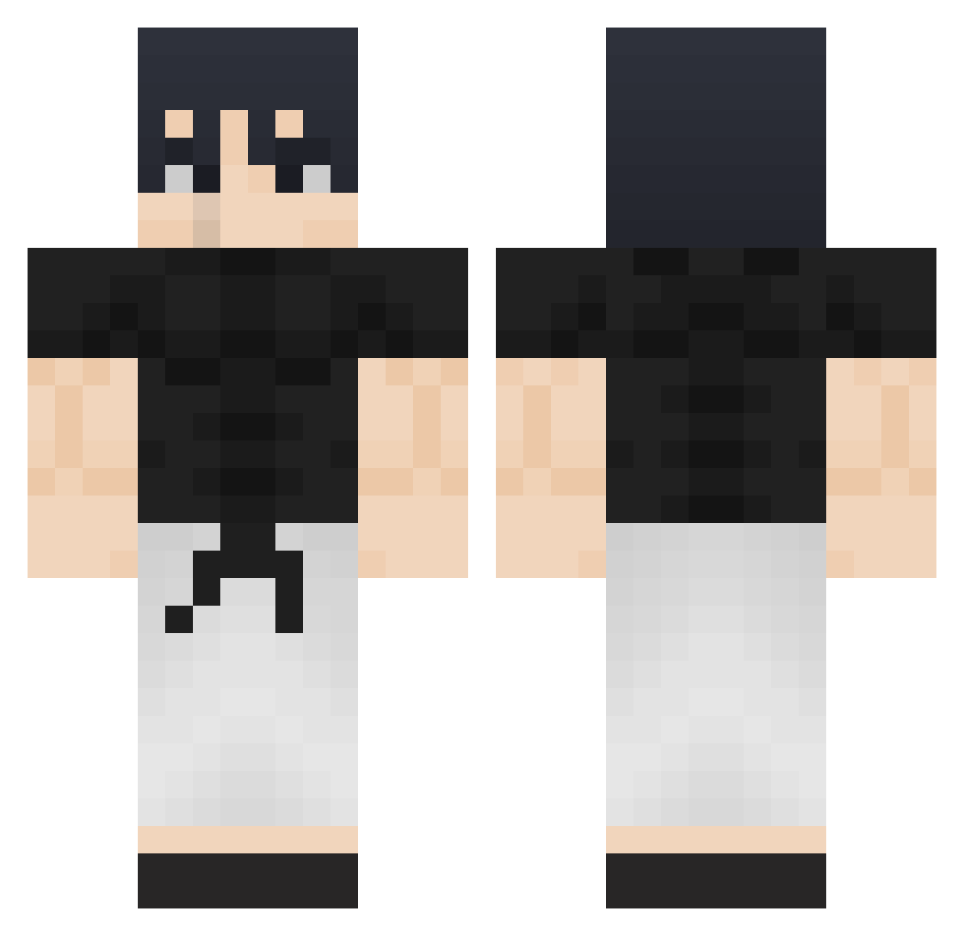 BruhMomentTM_ Minecraft skin, front and back view