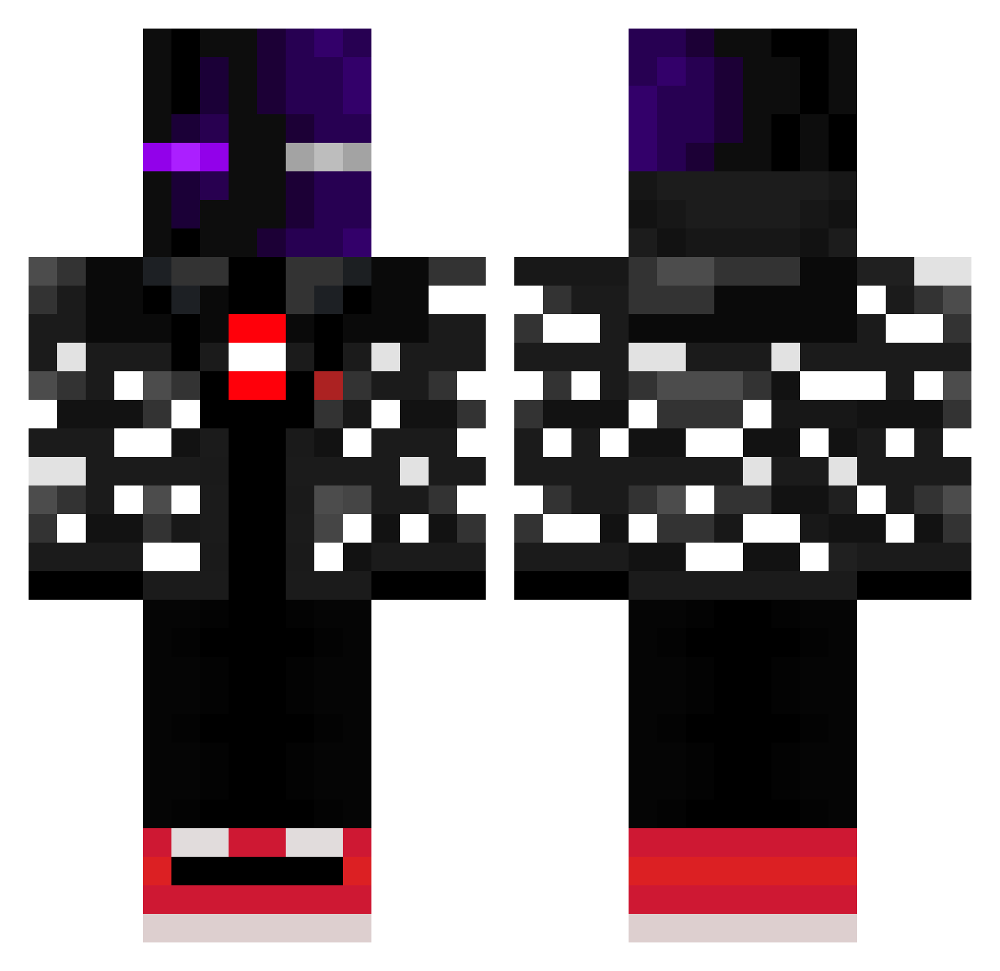 windert Minecraft skin, front and back view