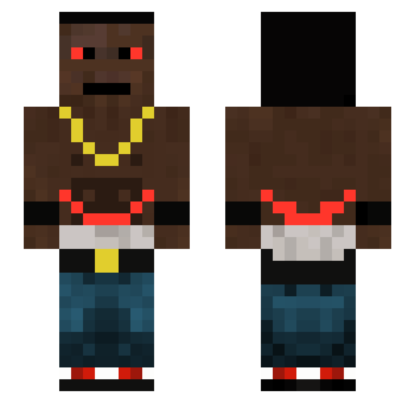 13374867 Minecraft skin, front and back view