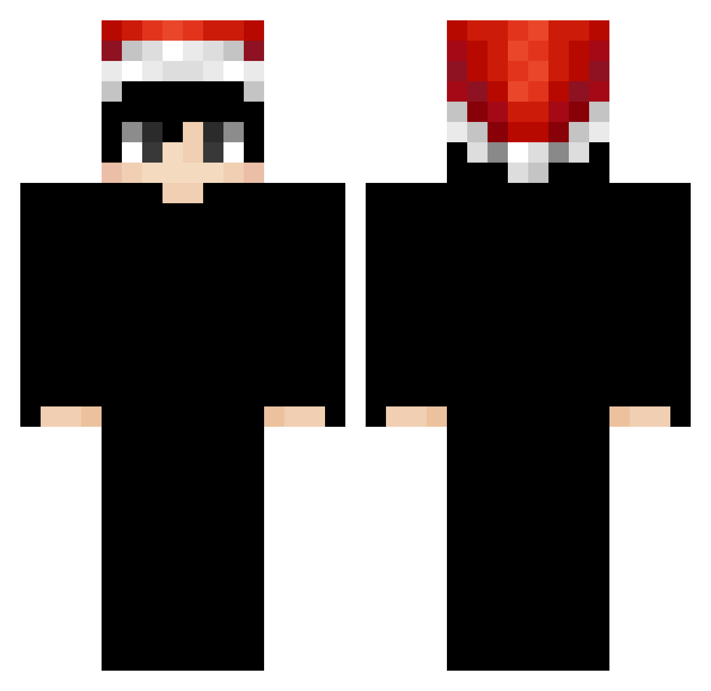 StaayTS Minecraft skin, front and back view