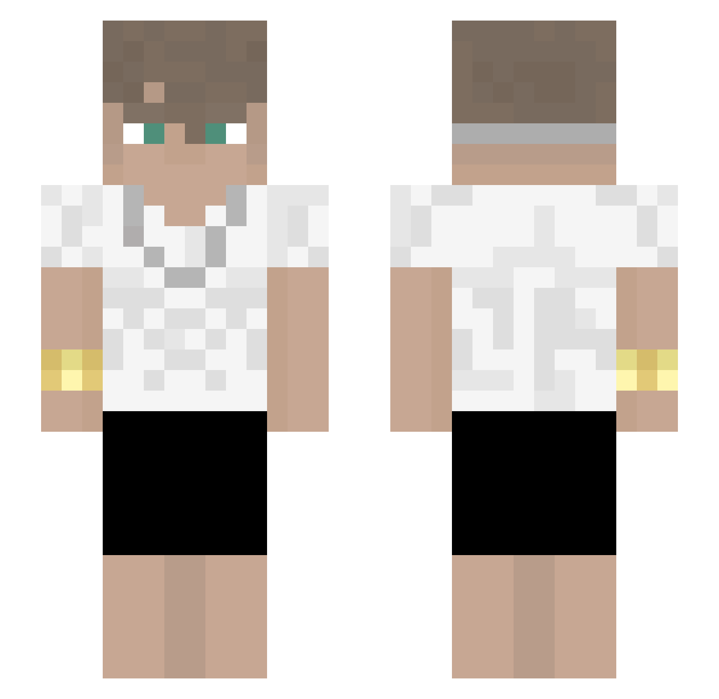 MocnyFull Minecraft skin, front and back view