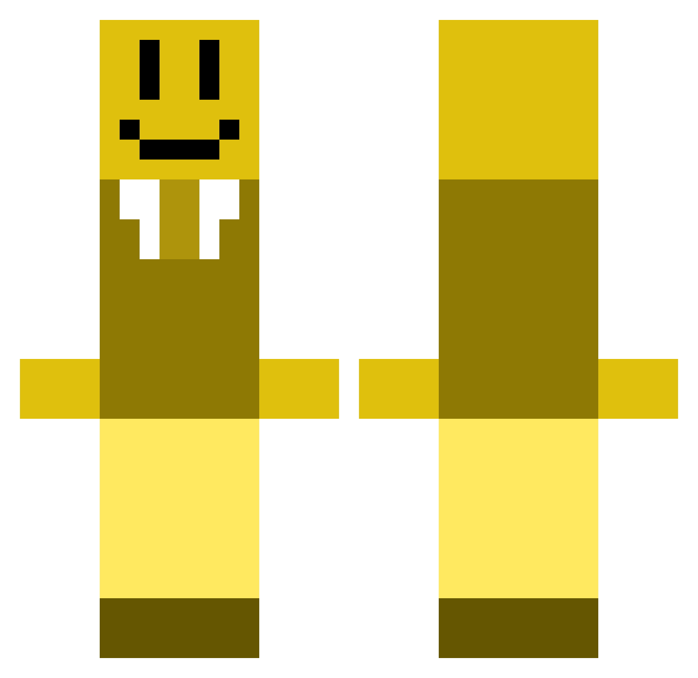 rricegrain Minecraft skin, front and back view