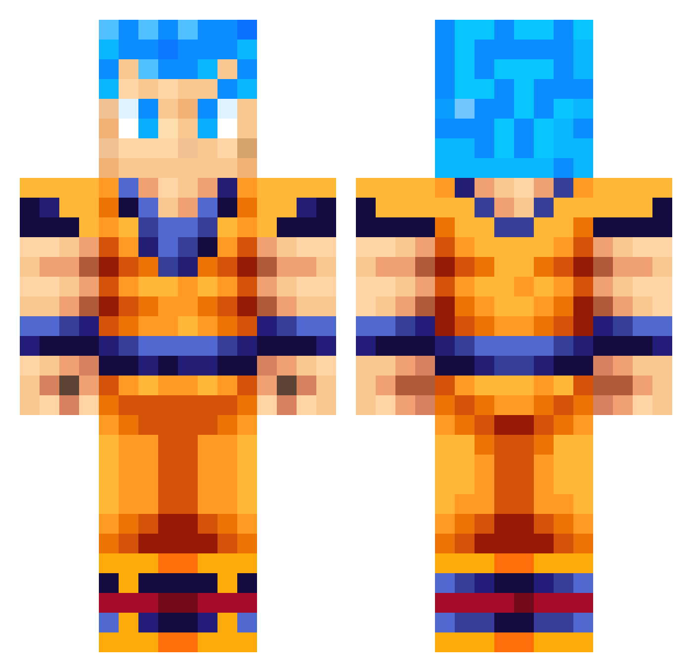 TheVerminMan Minecraft skin, front and back view