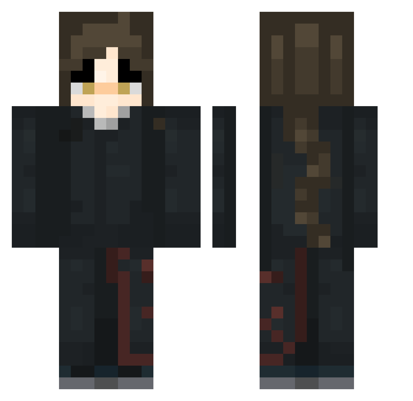 xzx1821 Minecraft skin, front and back view