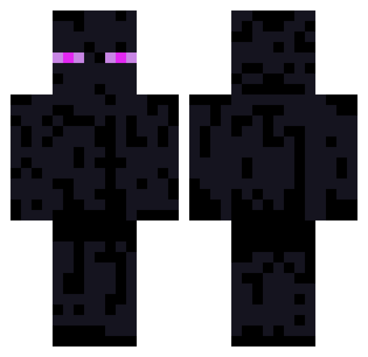 fs0925 Minecraft skin, front and back view