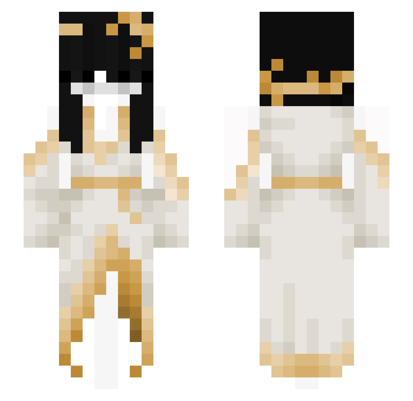 blessxx Minecraft skin, front and back view