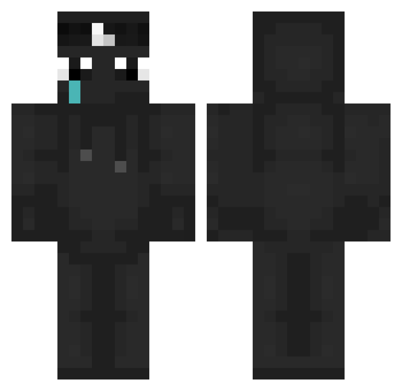 PabllooGG Minecraft skin, front and back view
