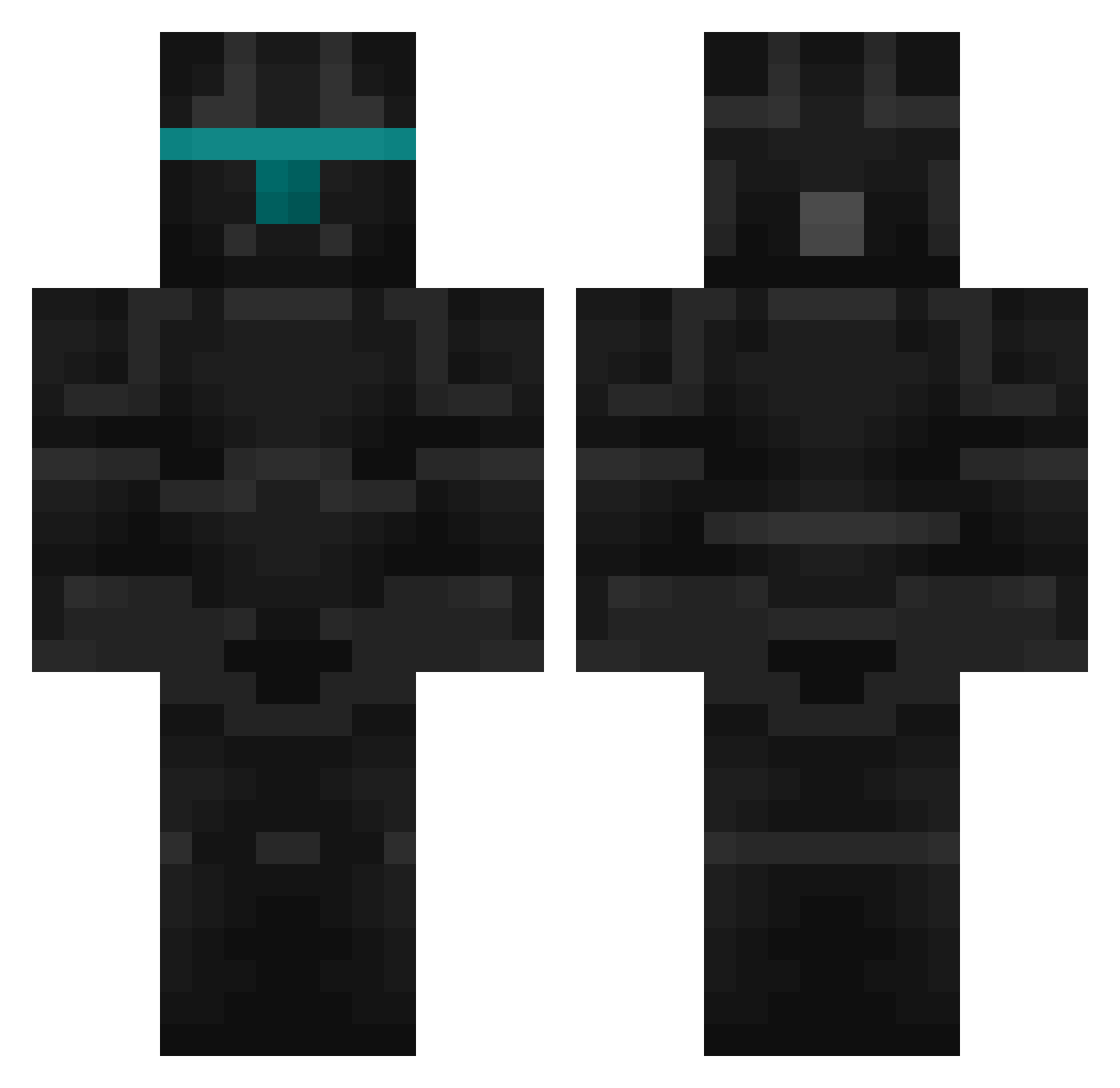 Raiders899094 Minecraft skin, front and back view