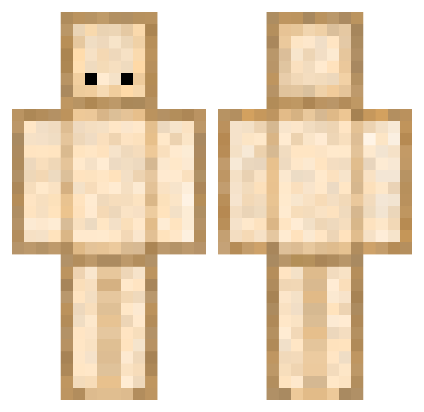 Ehren_Lord Minecraft skin, front and back view