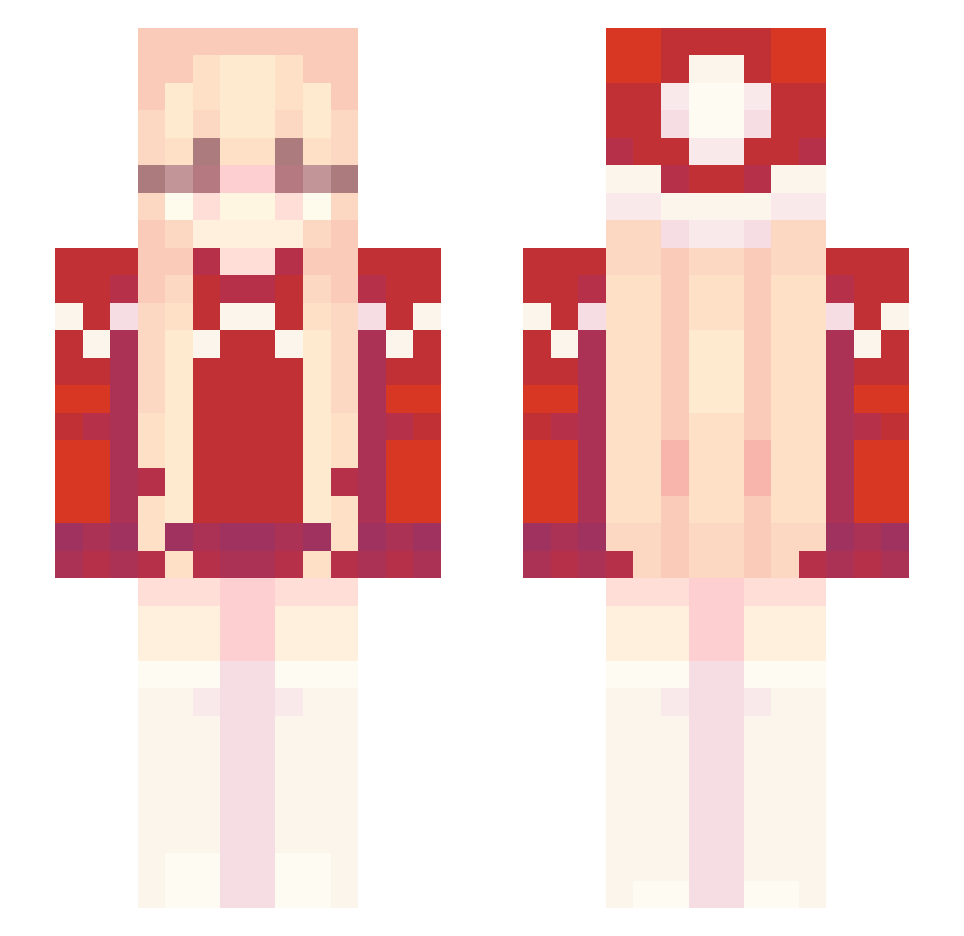 S2_L_se_S2 Minecraft skin, front and back view