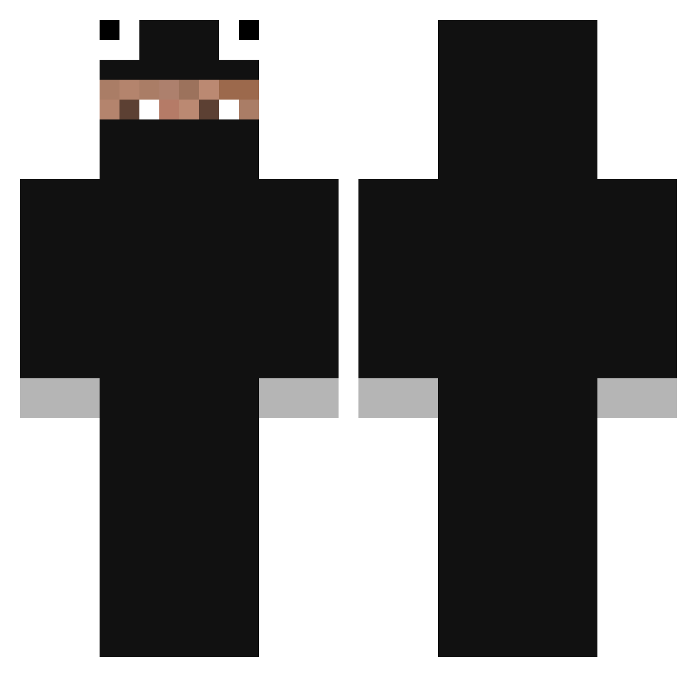 Taurynn Minecraft skin, front and back view
