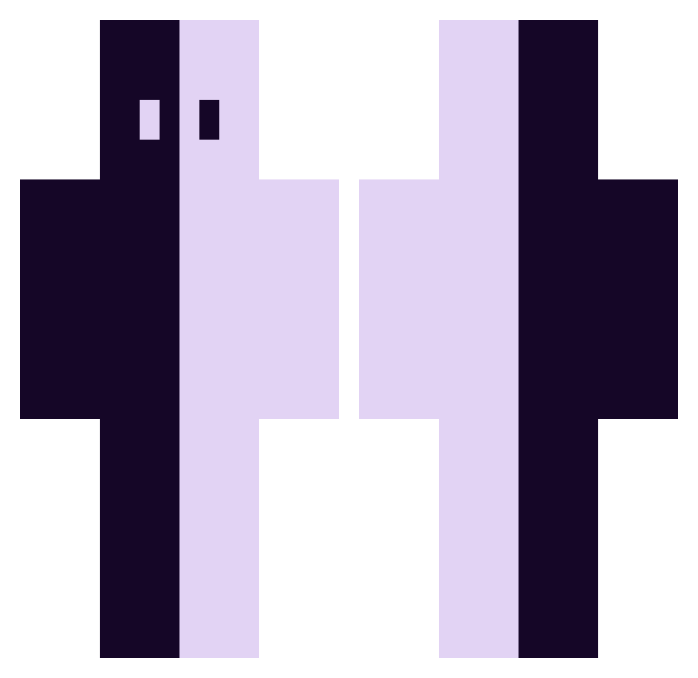 siopi Minecraft skin, front and back view