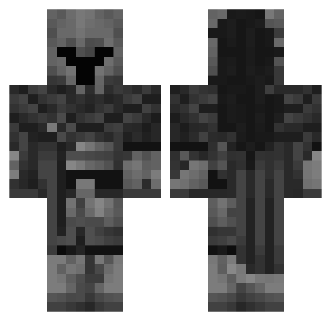 zhen_hun Minecraft skin, front and back view