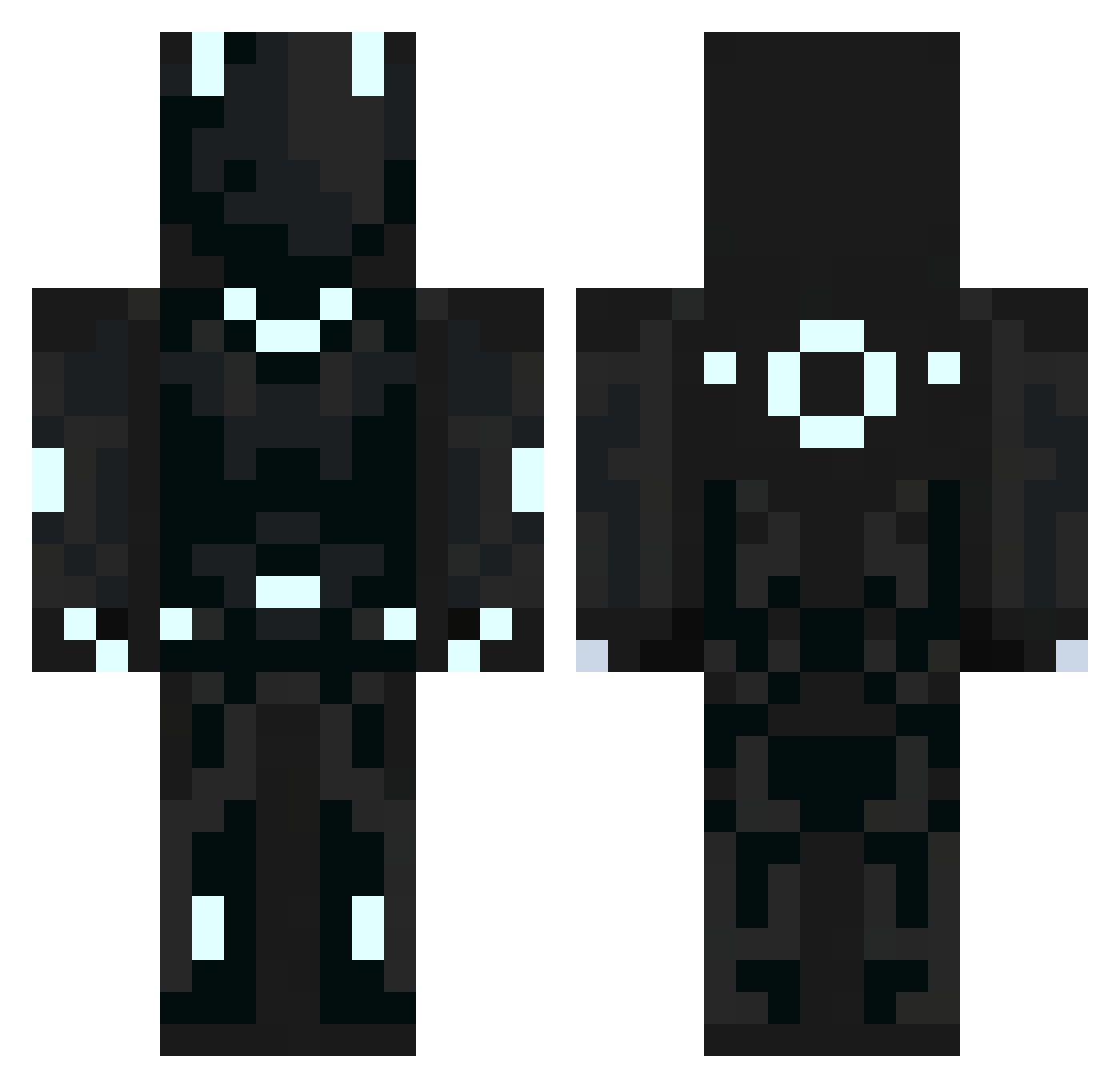 _milutom_ Minecraft skin, front and back view