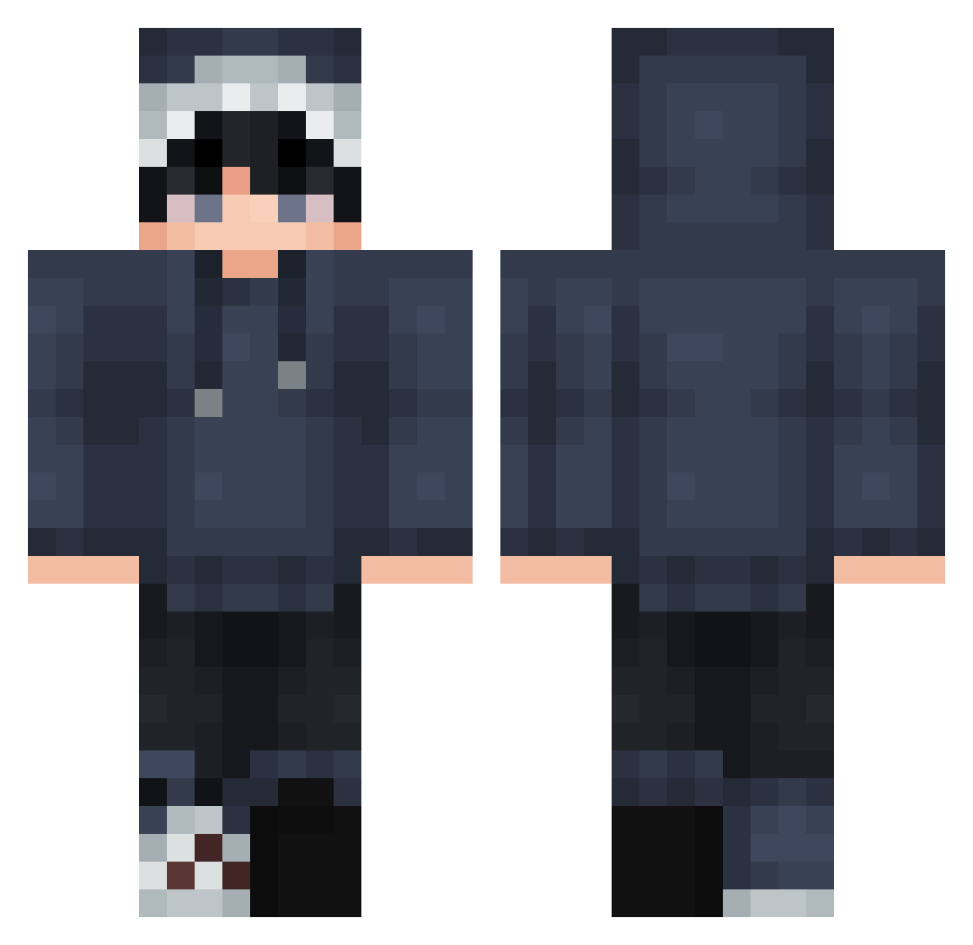 qsy_ Minecraft skin, front and back view