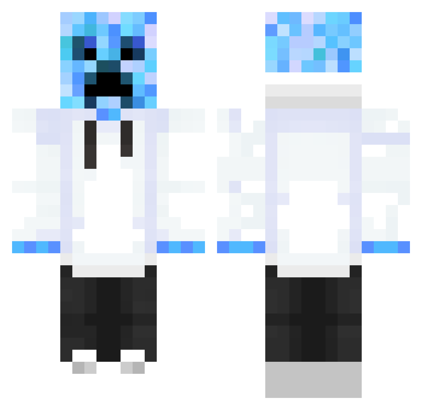 3renhisu Minecraft skin, front and back view