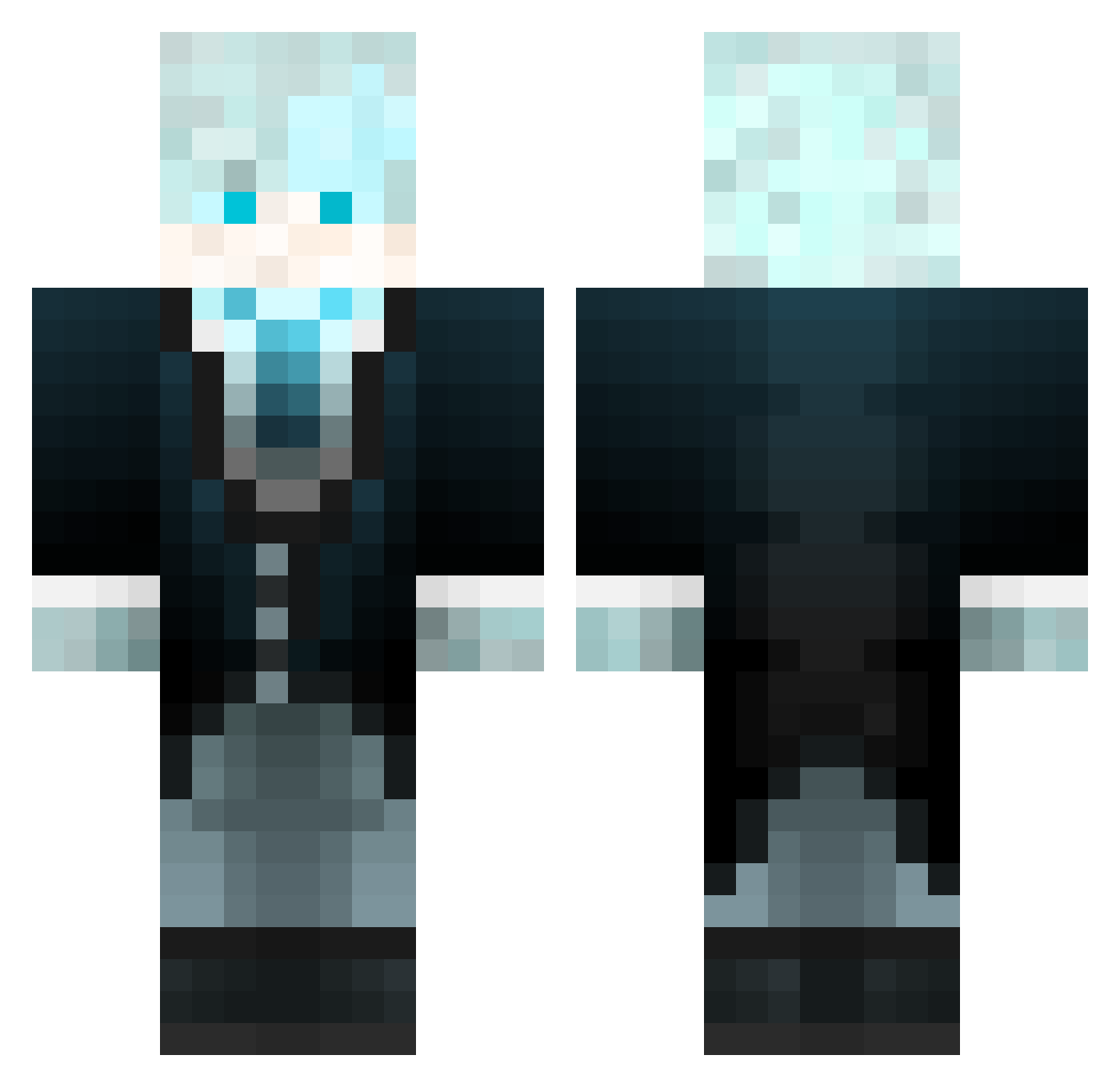 Umutumut123 Minecraft skin, front and back view